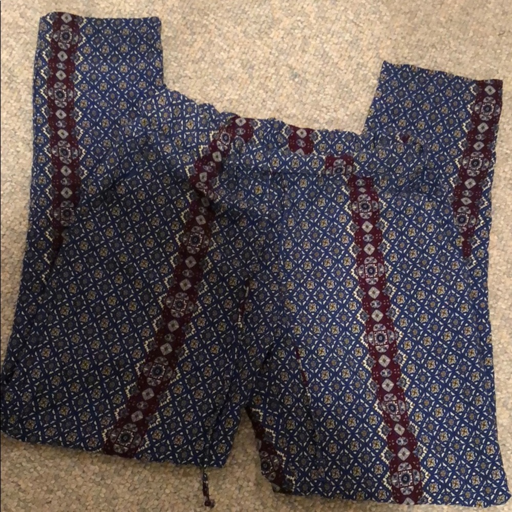 Blue & Purple Patterned Pants - image 2
